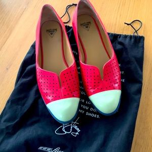 Fun perforated design flats